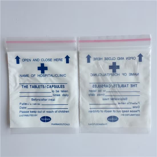 Medicinal Zip Lock Pouches